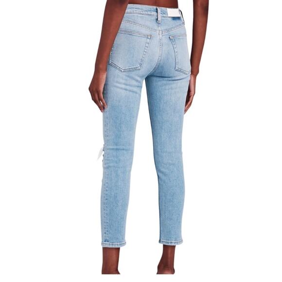 Re/Done Denim 90’s High Rise Ankle Crop Jeans Size 24 - Picture 16 of 16